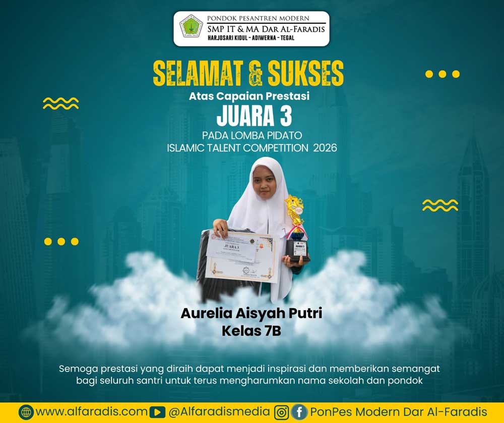 juara 3 lomba pidato Islamic Talent Competition 2026