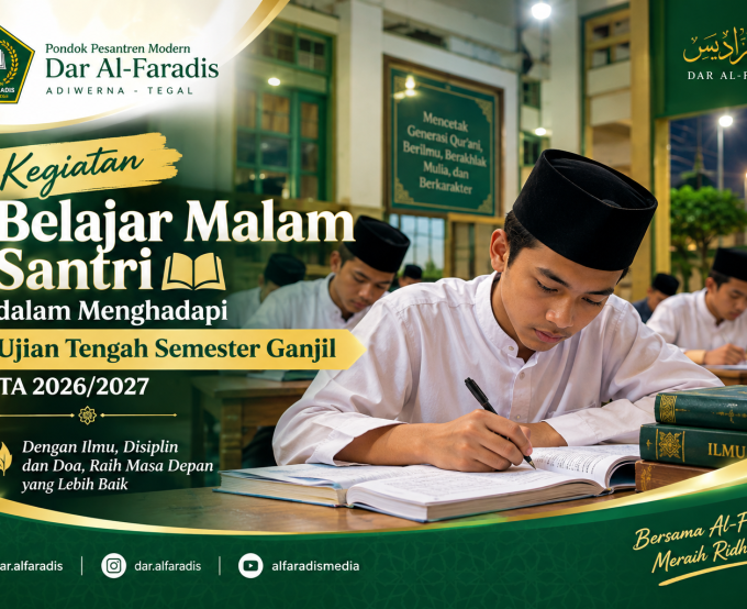 Kegiatan Belajar Malam Santri dalam Menghadapi Ujian Tengah Semester Ganjil TA 2026/2027