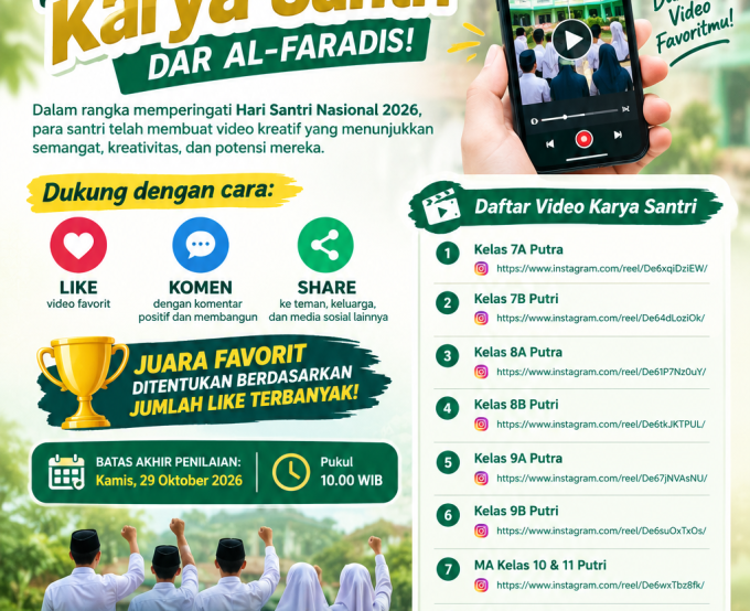 Lomba Video Santri dalam Rangka Memperingati HSN 2026